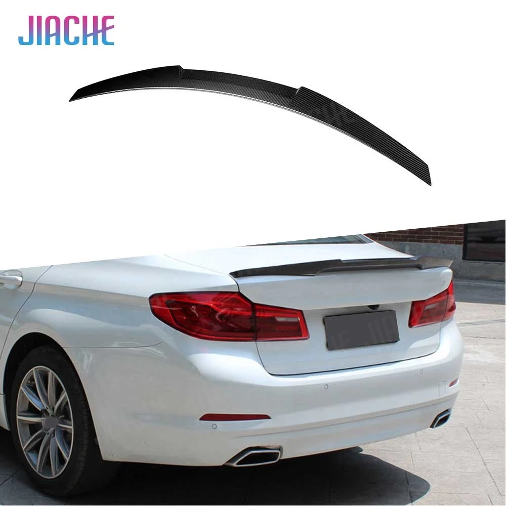 Dry Carbon Fiber Rear Lip Spoiler Trunk Boot Wings Lip Wing For BMW 5 Series G30 F90 2017-2023 Car Styling Body Kits Decoration