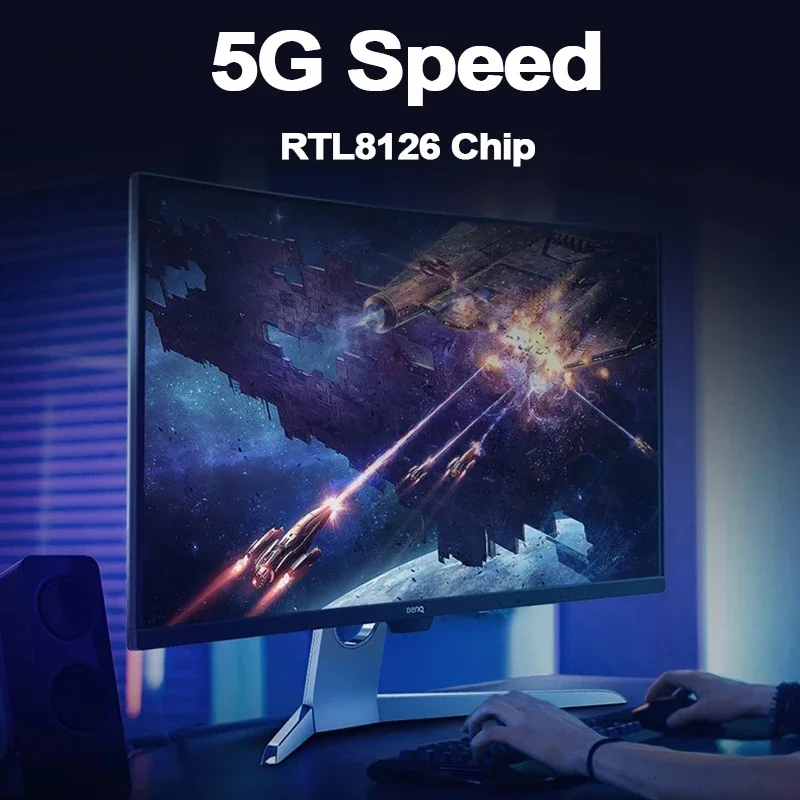 การ์ดเครือข่าย 5Gb Mini PCI Express ถึง RJ45 Com พอร์ต 100Mbps/1G/2.5G/5G Gigabit Ethernet Adapter RTL8126 ชิป Lan การ์ด NIC สําหรับ PC