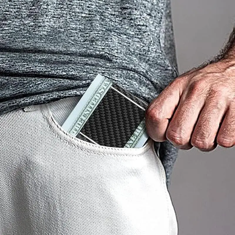 1 個ポータブルスリムメタルマネークリップ多機能カードクリップメンズ名刺ホルダークレジットカードオーガナイザー