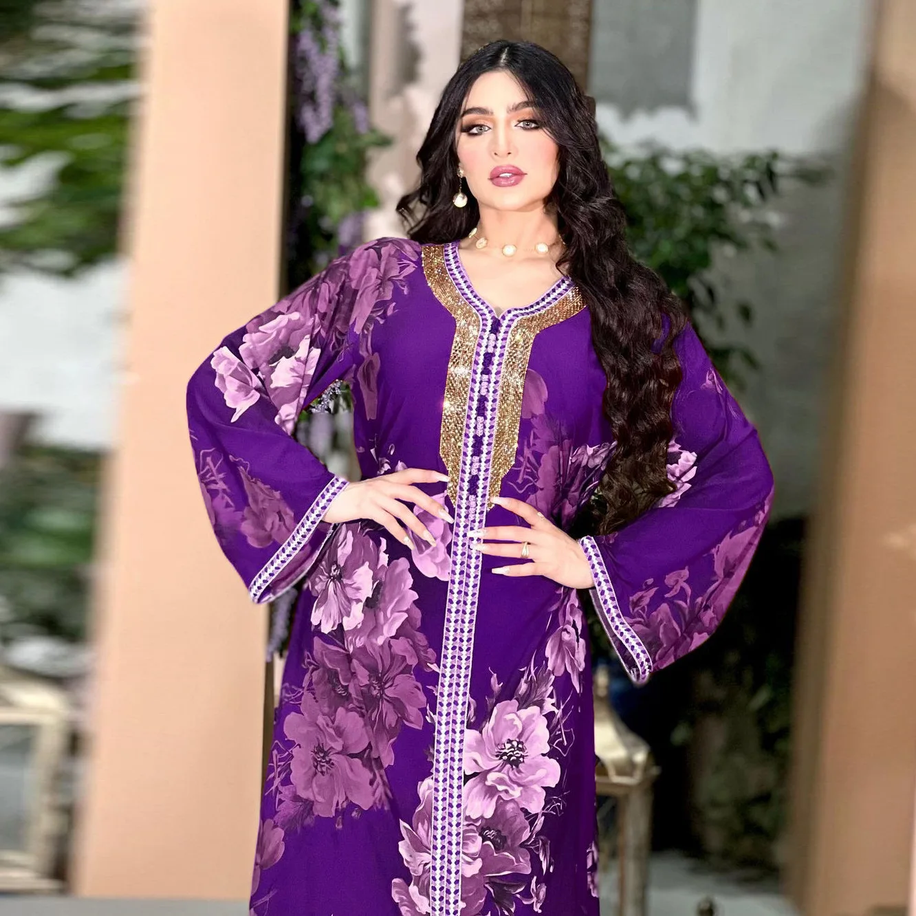 ICCLEK Ladies Dresses Summer Sale Long Dresses For Women Moroccan Caftan Muslim Robe De Soiree Dubai Luxe Morrocan Abaya Luxury