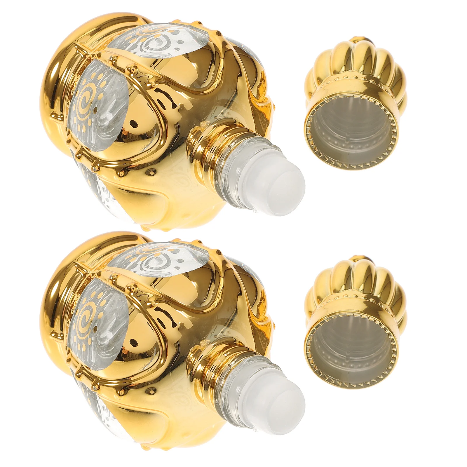 

2Pcs Empty Glass Roller Bottles Roll on Perfume Sub Bottle Leak Proof Essential Oil Container Travel Roll on Bottle