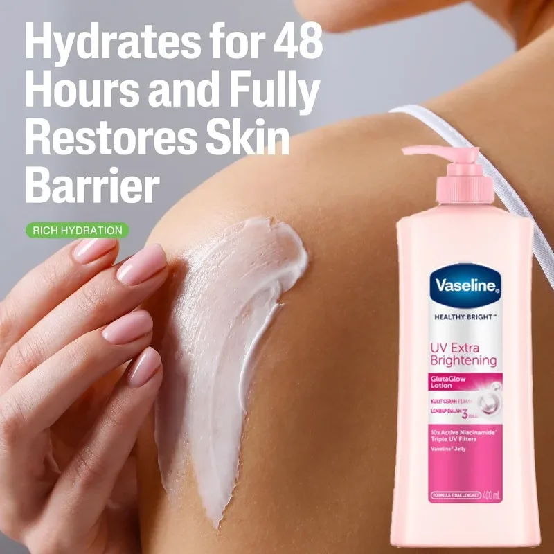 Vaseline Niacinamide Body Lotion 400ml Relieves Dry and Dehydrated Skin Exfoliates and Brightens Skin Tone Hydrating Body Cream