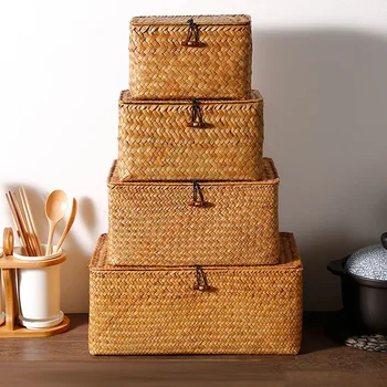 Handmade Seagrass Storage Box 5
