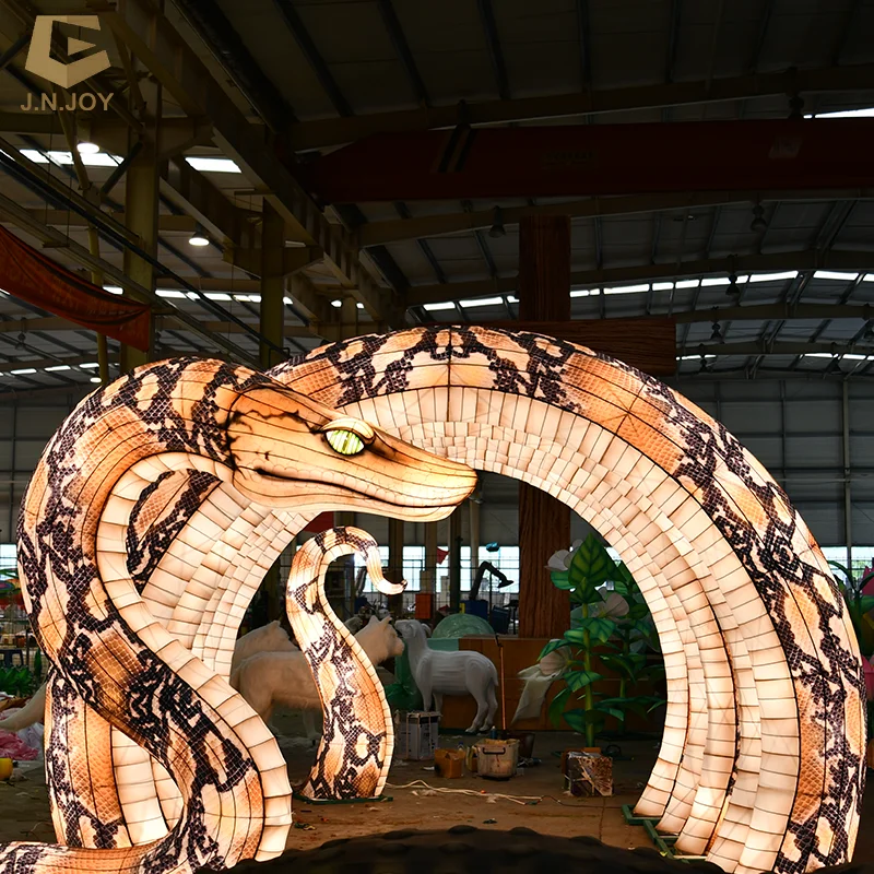 LFS-61 Large Halloween Snake Lantern - Spooky Tunnel Decoration for Outdoor Horror Festival Events