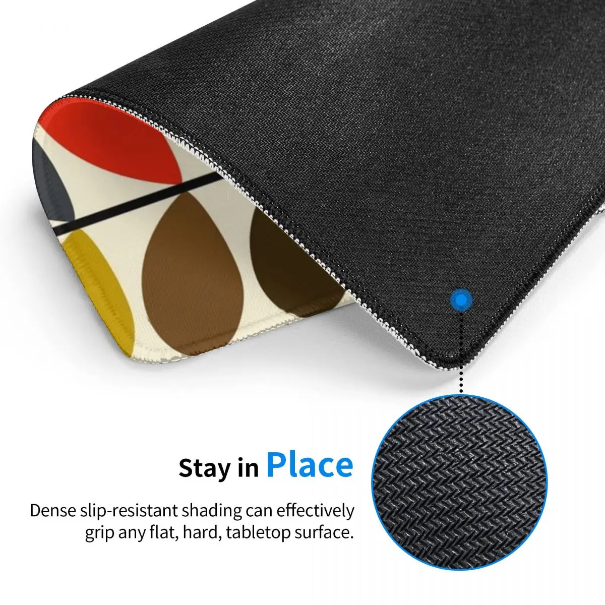 Orla Kiely Flowers Colorful Mouse Pad Computer Keyboard Mouse Mat Gamer Laptop Desk Mat Office Table Mats