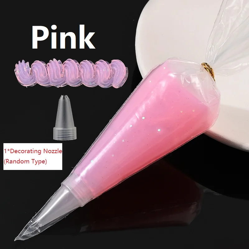 50g Glitter Cream Glue Crystal Clear Jelly Glue for DIY Mobile Phone Shell Decor Materiał Akcesoria DIY Spinka do włosów Pudełko na artykuły papiernicze — zdjęcie 7