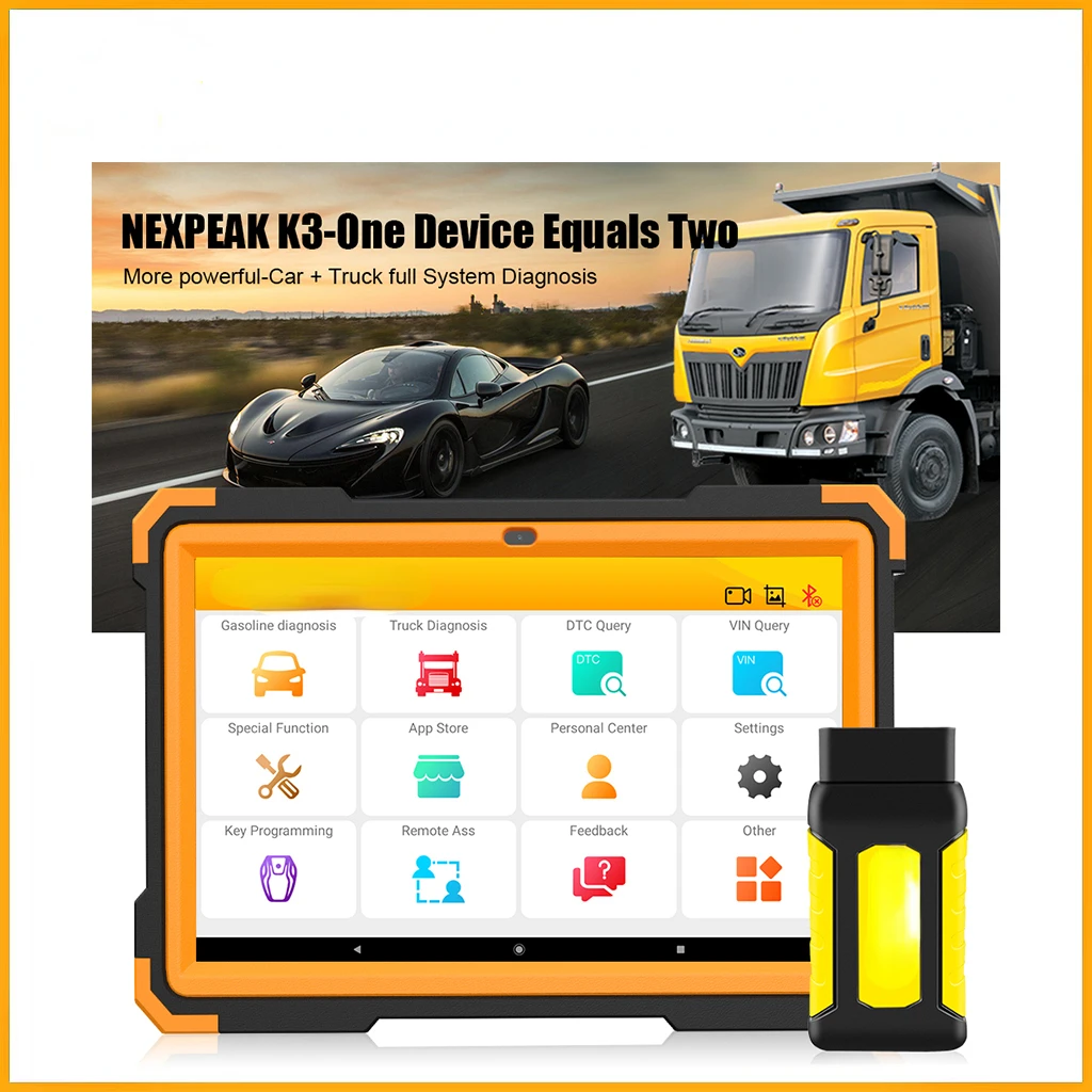 NEXPEAK-herramienta de diagnóstico de alta resistencia para coche y camión, escáner K3 OBD2, programador de llaves OBD2, ajuste del medidor de Odo, nuevo