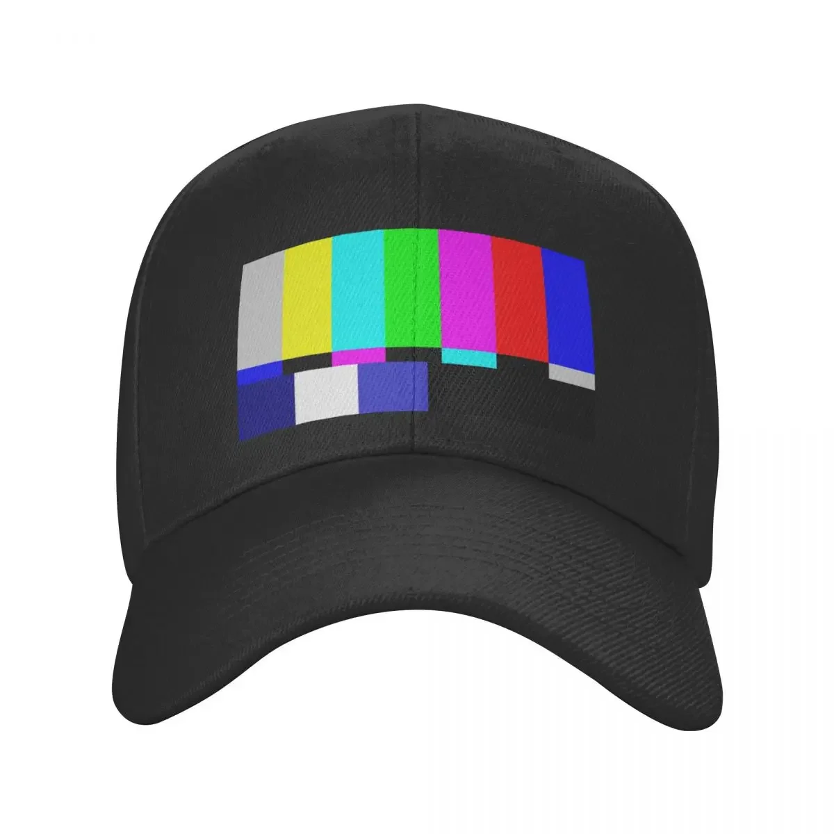 Testing Television TV Test Pattern Tube Tele Please Stand By Baseball Cap Bobble Hat Trucker Cap Hip Hop Men Hats Women's