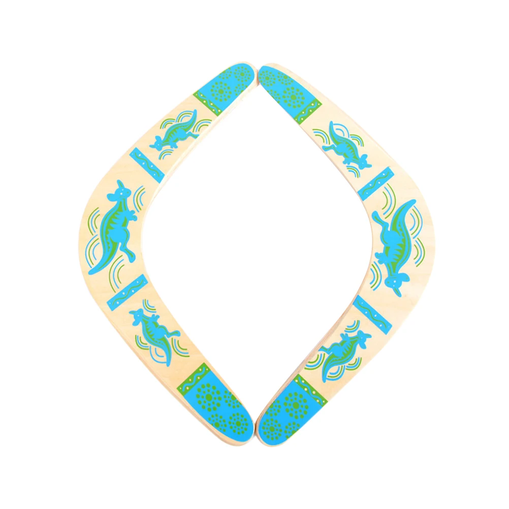 2 Pcs 부메랑 장난감 야외 장비 스포츠 전술 대나무 어린이