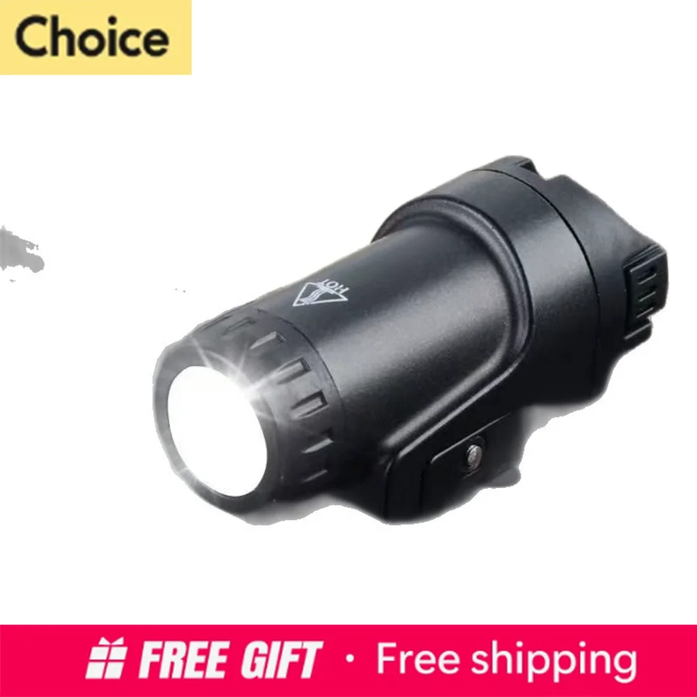 Lumen Metal Lower Mount LED Flashlight Compatible 20mm Rail Mini Outdoor Lighting Lamp Toy Accessory For Night Walking Camping