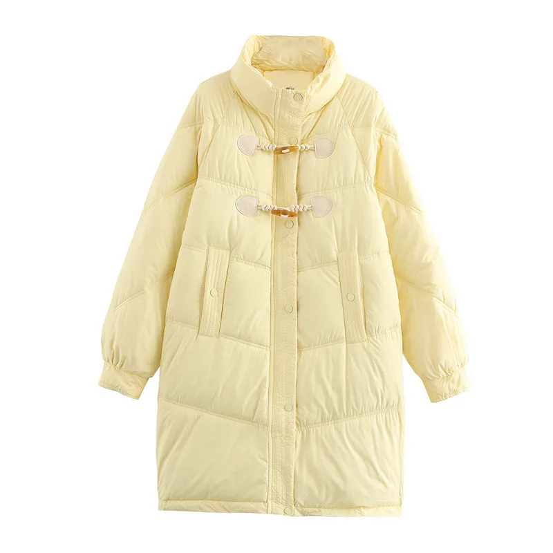 Parka à capuche longue avec poche pour femme, doudoune, grande taille, optique, chaud, neige, hiver, nouveau, 5 documents