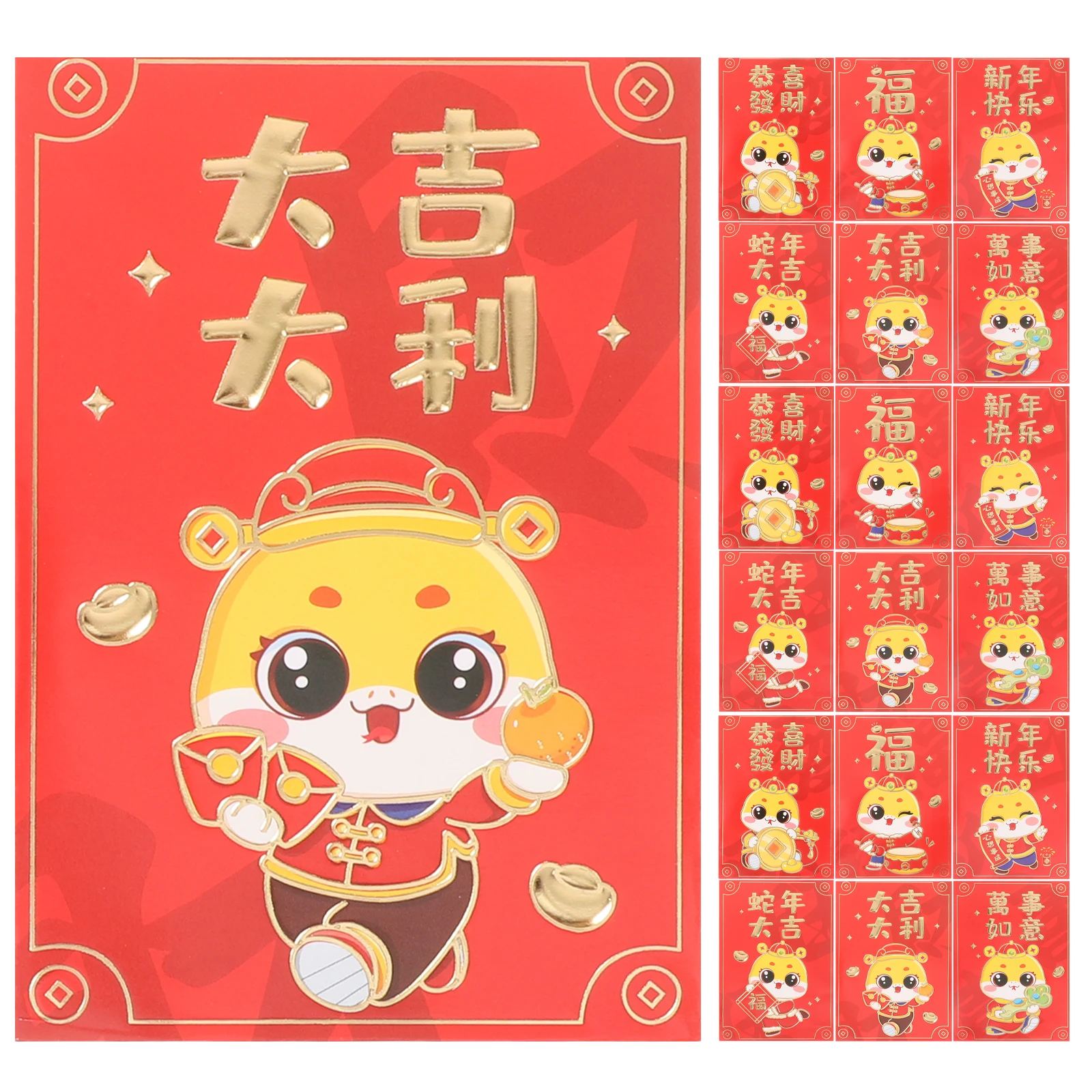 

Festive Cartoon Red Envelopes 2025 Lunar New Year Money Cash Envelopes Chinese Spring Festival Traditional Gifts