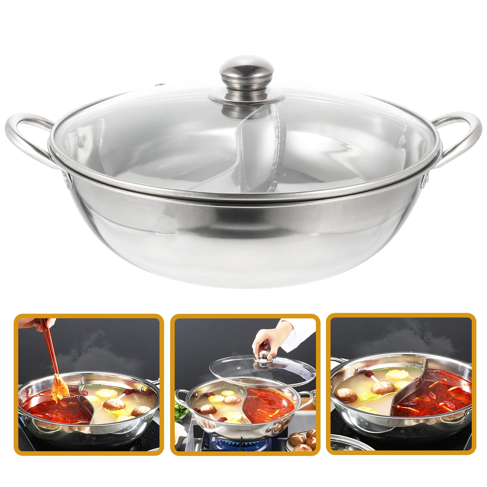

Cooking Utensils Duck Pot Fondue Home Kitchen Stainless Steel Hot