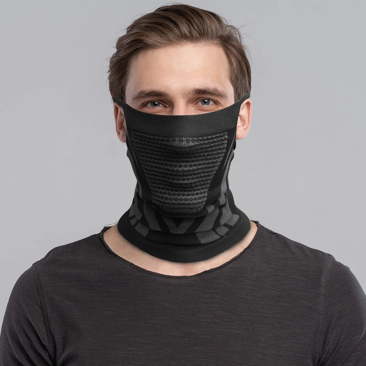 Winter Neck Warmer Gaiter Balaclava (Ear-Loops Anti-shedding) Windproof Face Mask for Ski