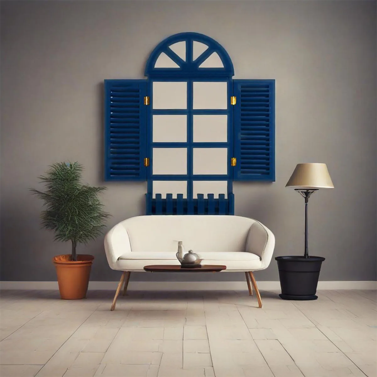 

Rustic Window Frame Home Decoration, Wood Plastic Board Farmhouse Decoration, Hanging Window for Wall Decor Living Room Bedroom