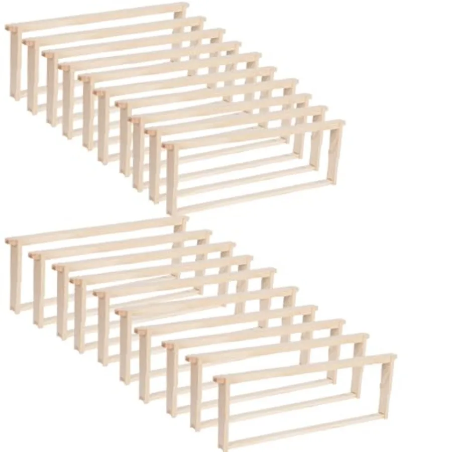 

Deep Frames Langstroth Size Deep Brood Beehive Frames with 65 Spikes Suitable for Beekeeping 20 Pack