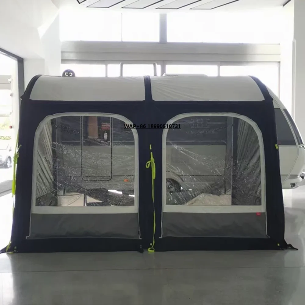 

Recreational Vehicle Tent Custom Low Moq Waterproof Family Inflatable Air RV Tent Caravan Awning Tent with Air Poles