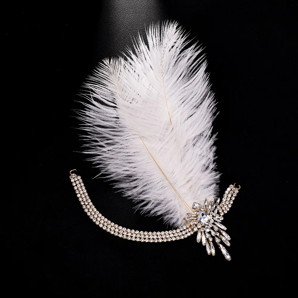 Fashion Rhinestone Headband Vintage Jewelry Flapper Headband Head Chain Style Head Chain Performance Show