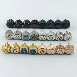 Screw-in Case Replace High Quality Watch Crown Engraved Signed 'S' fits N h35 Nh36 movement 3 Style