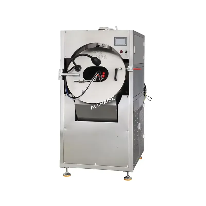 Automatic Rotary Drum Barrel Spray Painting Machine for Metal Plastic Spare Parts Spray Coating Painting Machine