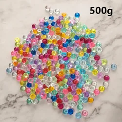 500g/Bag Transparent Acrylic Round Beads DIY Fluffy Slime Filler Fishbowl Crystal Beads Crafts