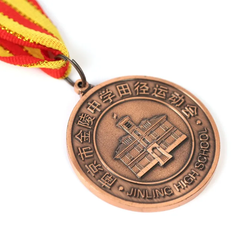 Customized Metal Alloy Medal for Children's Competition Honor, Commemorative Medal, Marathon Running Paint Medal