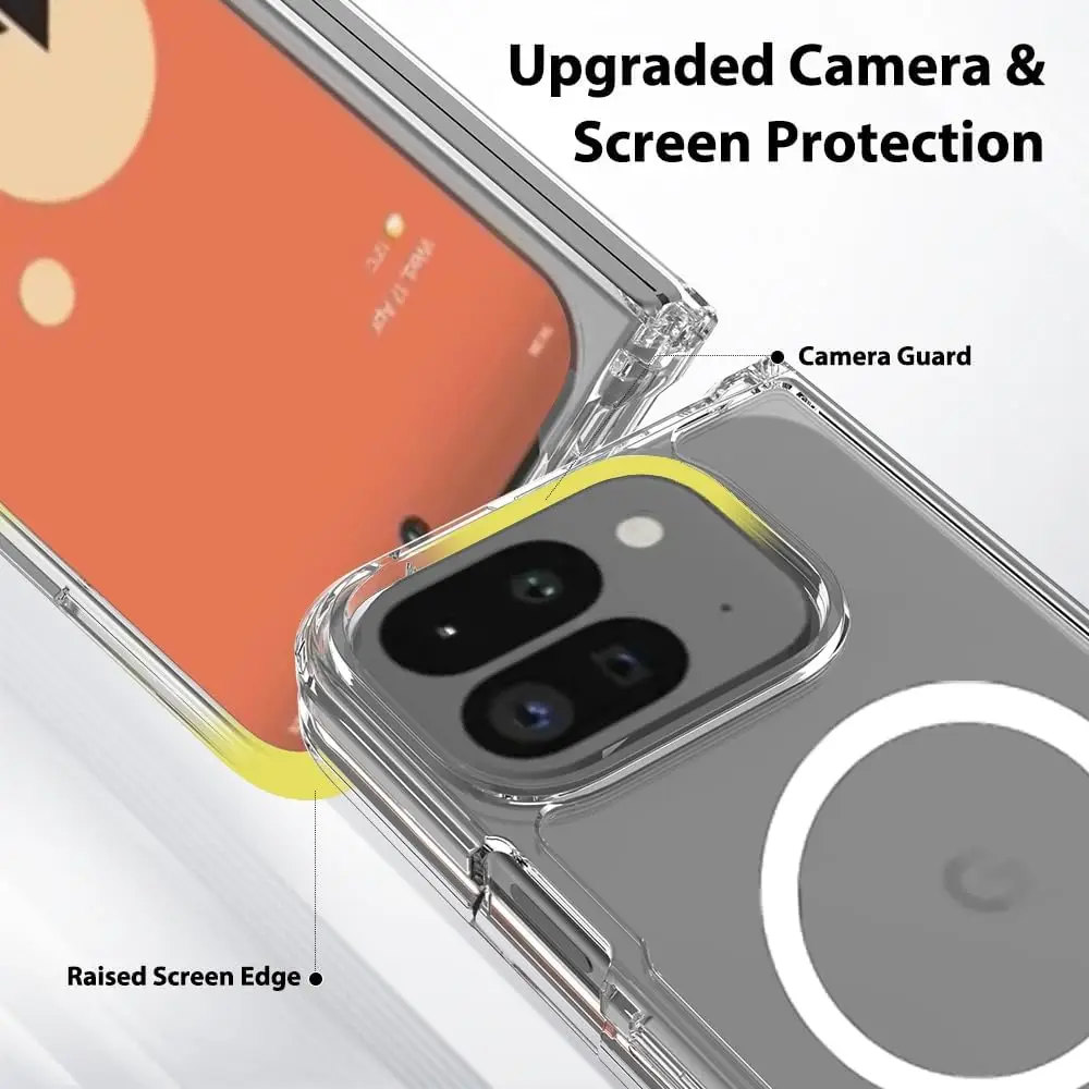 Clear Case For Magsafe Magnetic Wireless Charge Thin Hard Plastic Phone Cover For Google Pixel 10 9 Pro fold