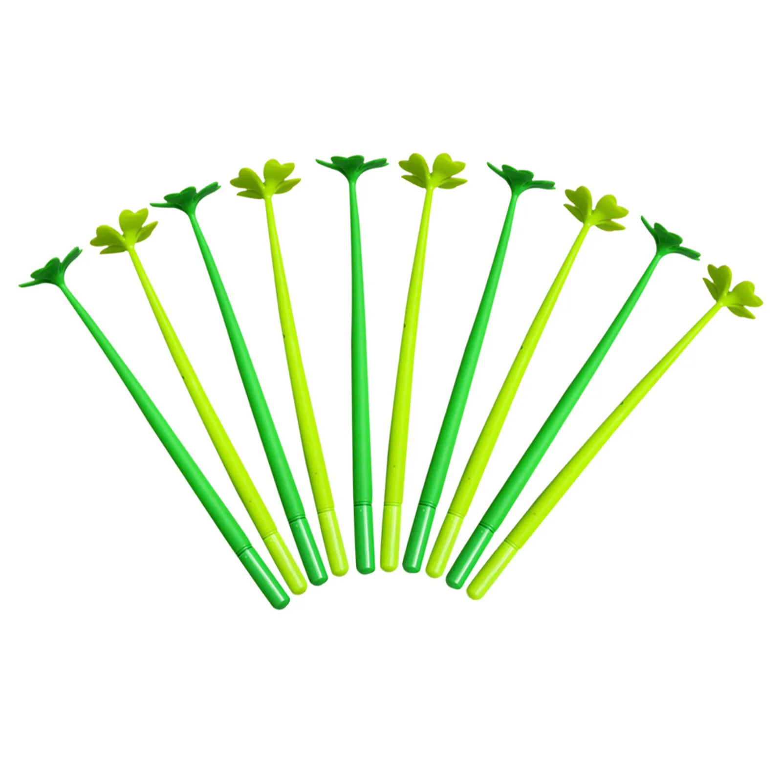 

10pcs Simulation Flower Ballpoint Pen 0.5Mm Four-Leaf Topper Design Gel Ink Pens For Note Taking Student Supply Office Writing