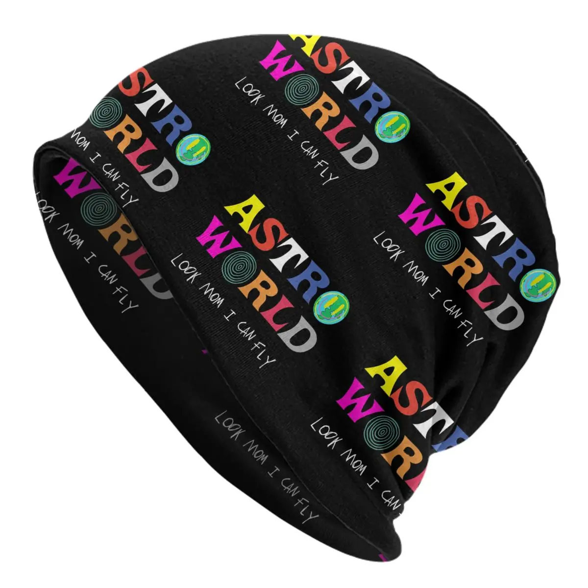 ASTROWORLD Look Mum I Can Fly Men Women Adult Beanies Caps Knitting Bonnet Hat Warm Fashion Autumn Winter Outdoor Skullies Hats