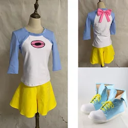 Anime Black and White 2 Mei Cosplay Costume boots shoes Halloween Party Full Set Tops+Short
