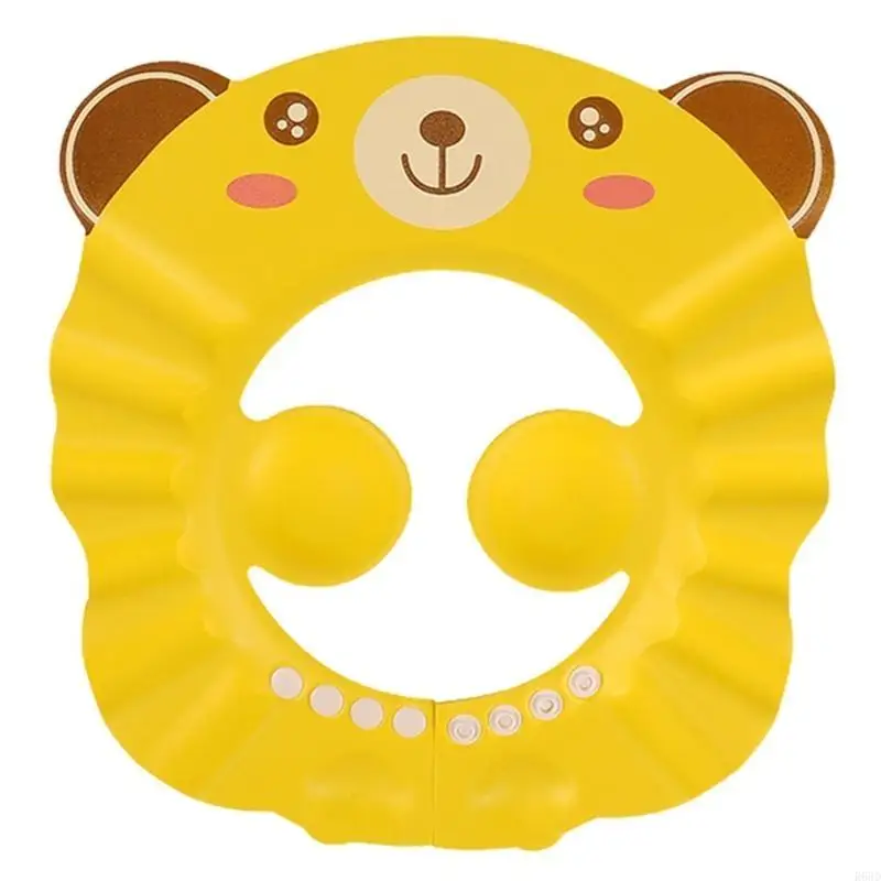 

R66D Babies Shower Bath Hair Washing Hat Soft Adjustable Visor Hat Infant Shampoo Shower for Toddler Kid Children
