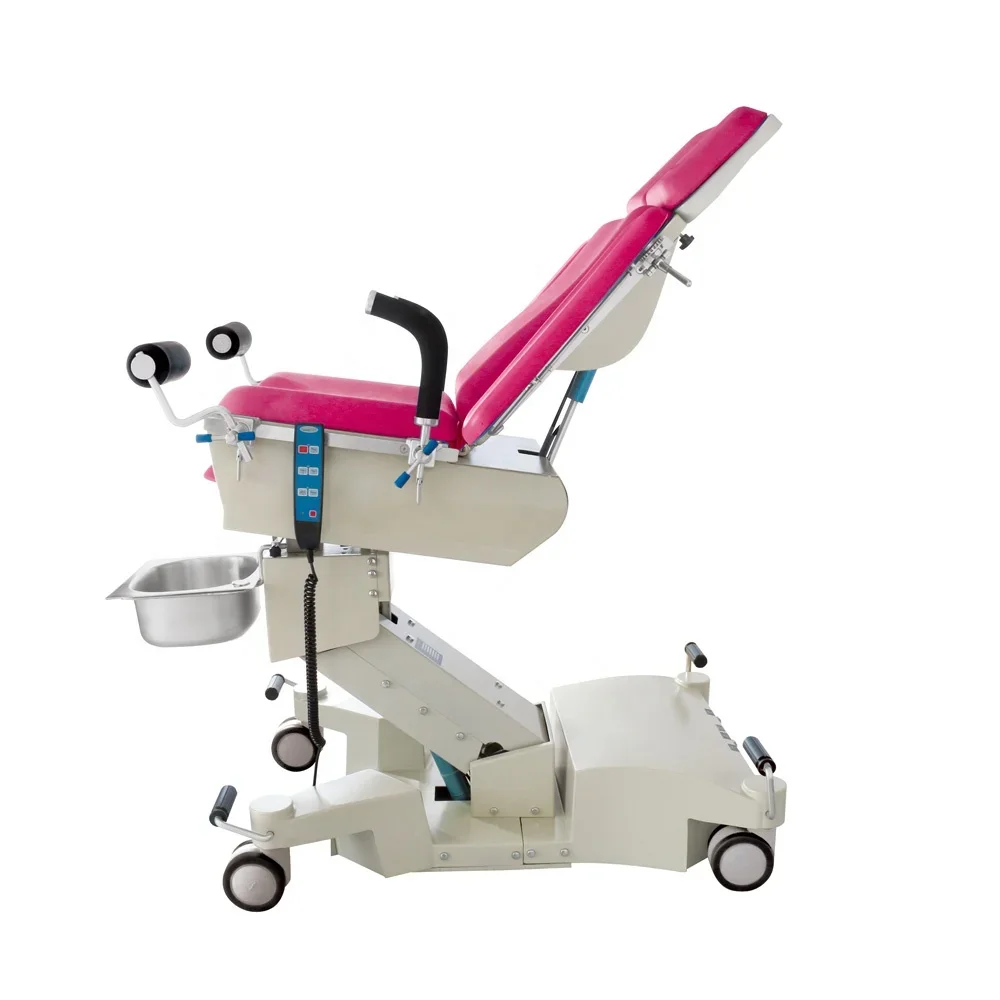 Luxurious medical electric Hydraulic obstetrics bed hospital gynstuhl obstricale gyneco exam chair for birth surgery