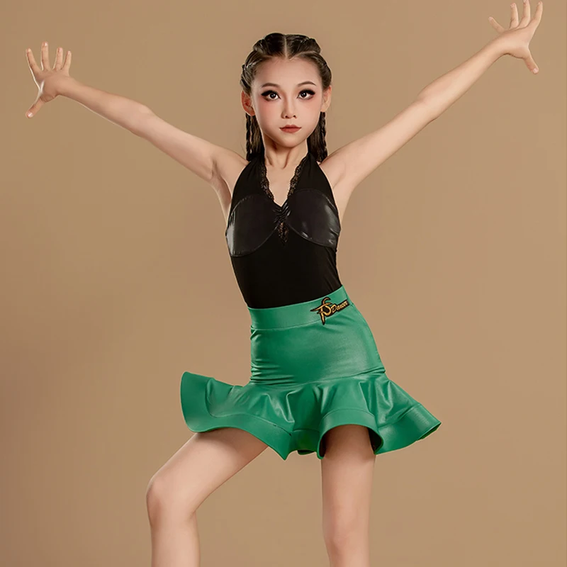 

Children'S Ballroom Dance Professional Dresses Girls Latin Dance Competition Costumes Kids Performance Dancing Suits SL13183