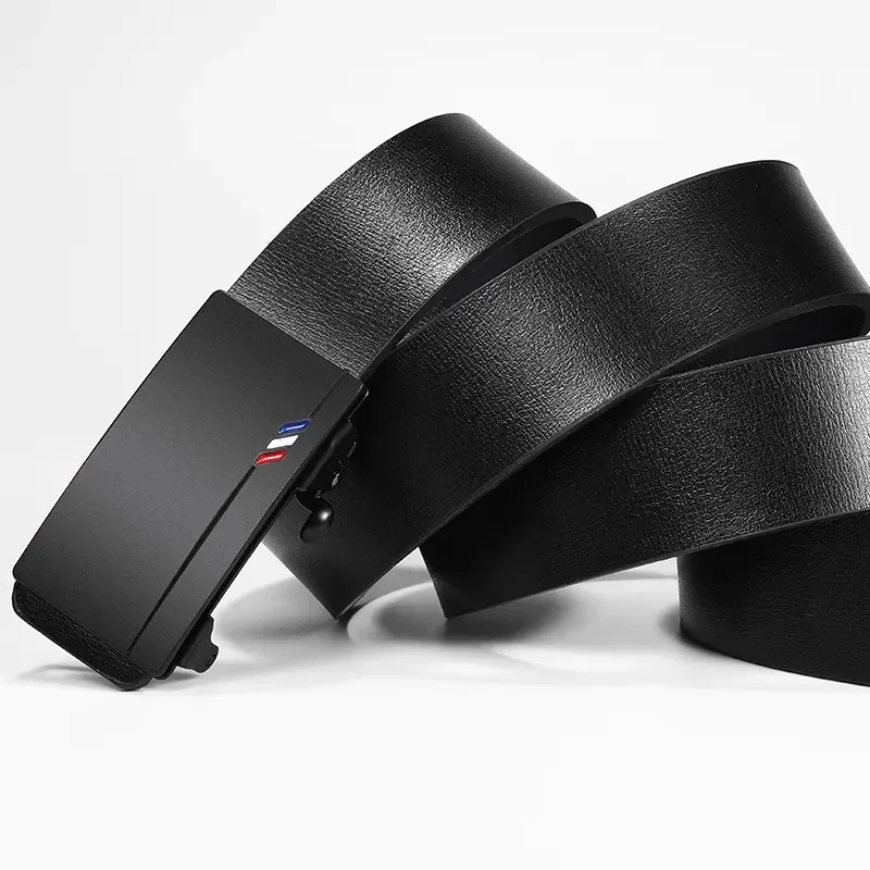 منتج جديد حزام الرجال جودة عالية بلا أسنان التلقائي مشبك حزام الرجال عادية رجال الأعمال حزام الموضة #5