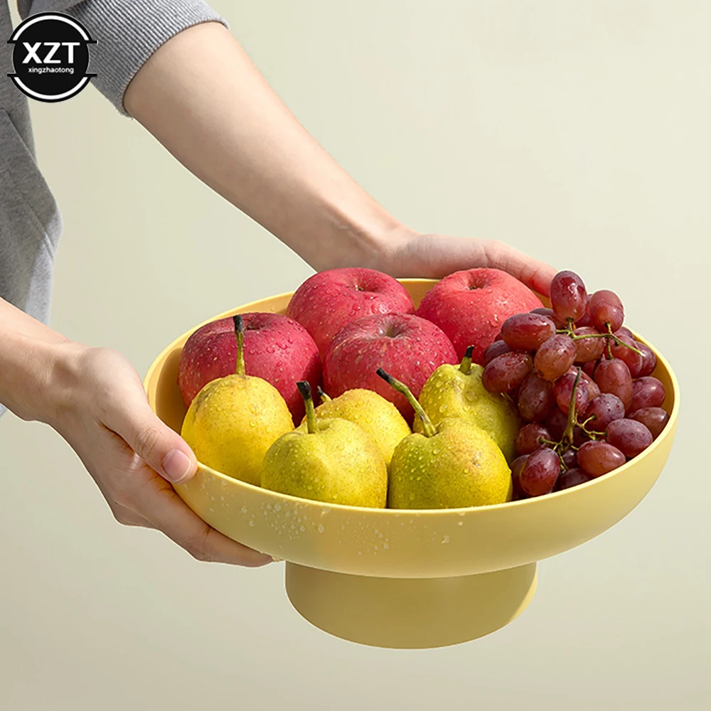 Creative Fruit Tray with Detachable Bottom Drain for Household Snacks Dried Fruit Basin ins Storage Tray Minimalist Candy Tray