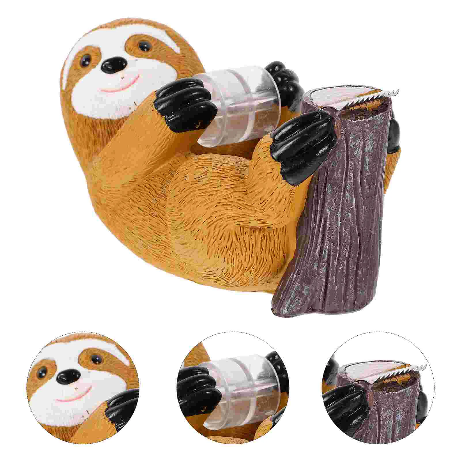 

Sloth Tape Holder Cutting Tool Cute Dispenser Dispensers Convenient Desktop Animal Modeling Storage Adhesive Office