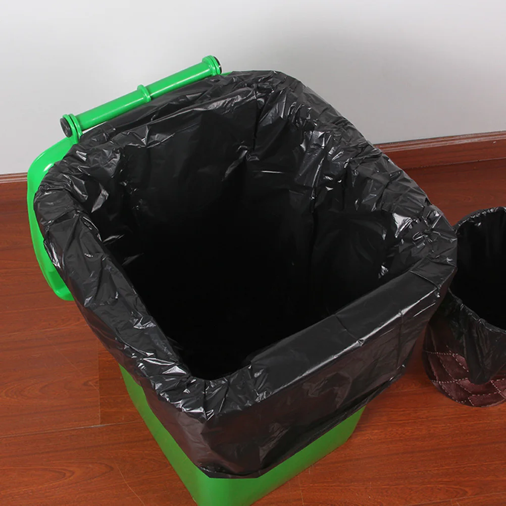 50Pcs Heavy Duty Trash Bags Extra Strong Leak-Proof Rubbish Bags Ideal for Home Use and Seasonal Clothing Transport