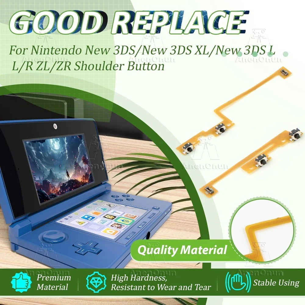 L/R ZL/ZR Shoulder Button Flex Cable for NEW 3DS/NEW 3DS XL/NEW 3DS LL Replacement Repair Part Shoulder Key Ribbon Accessories