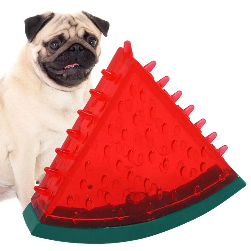 Brinquedo de mastigar para cachorro, mordedor durável, brinquedos de mastigar com design em formato de fruta, brinquedo congelável para mastigar cachorro para collie poodle labrador