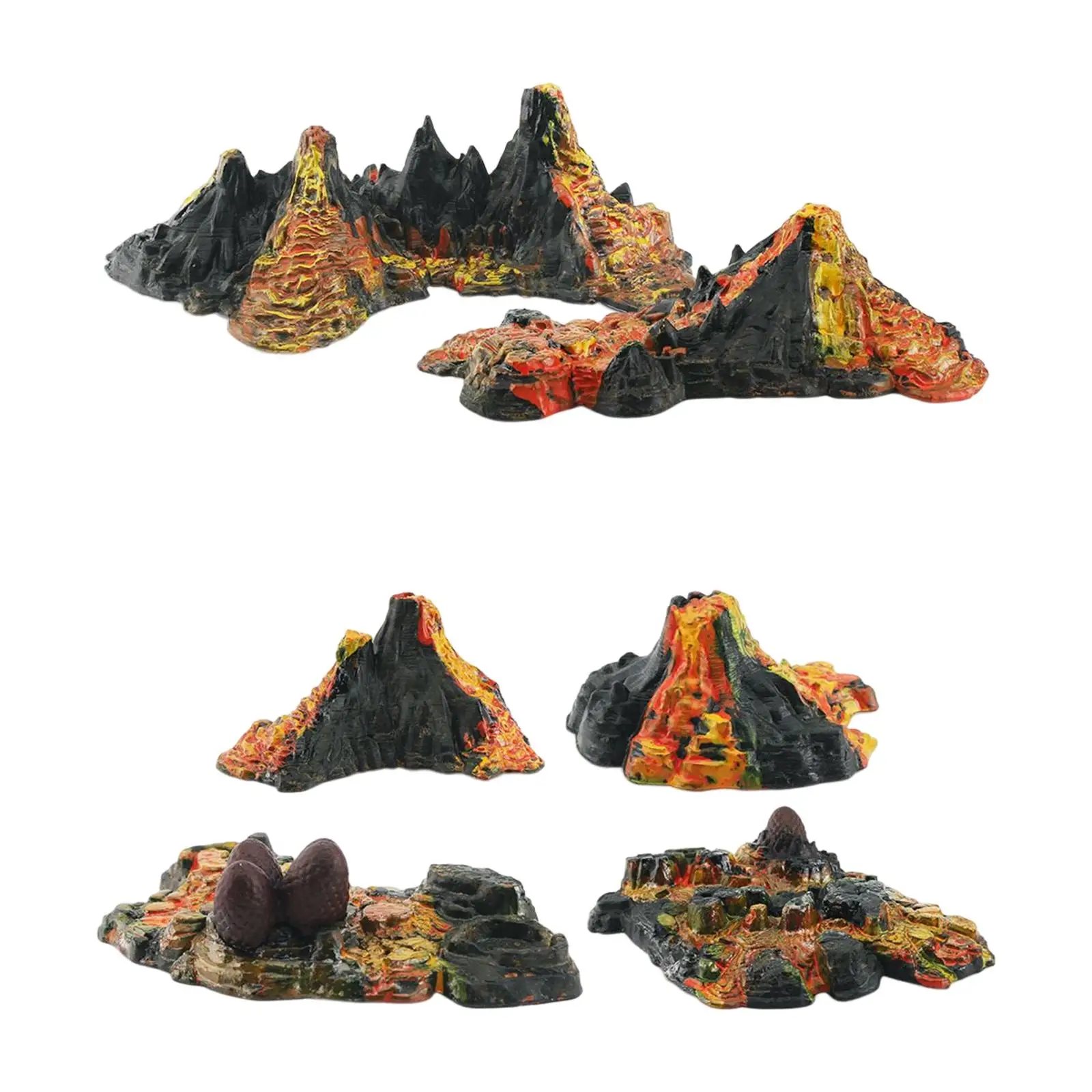 Volcanic Eruption Model Home Office Decor Scene Decoration for Children