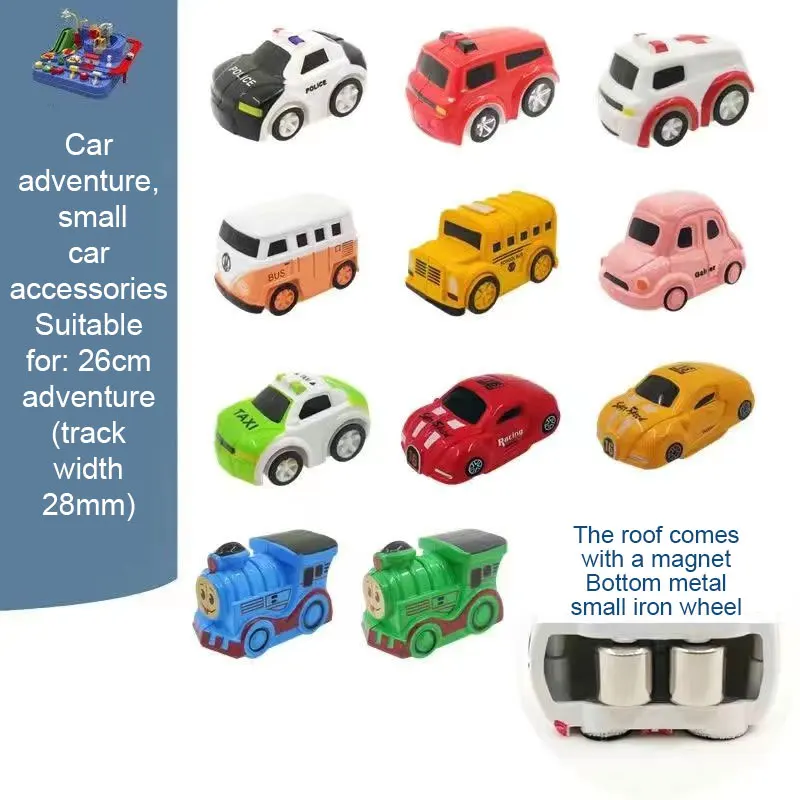 Car Adventure Car Toy Train Car Building Parking Garage Taxi Car Track accessories Mini version