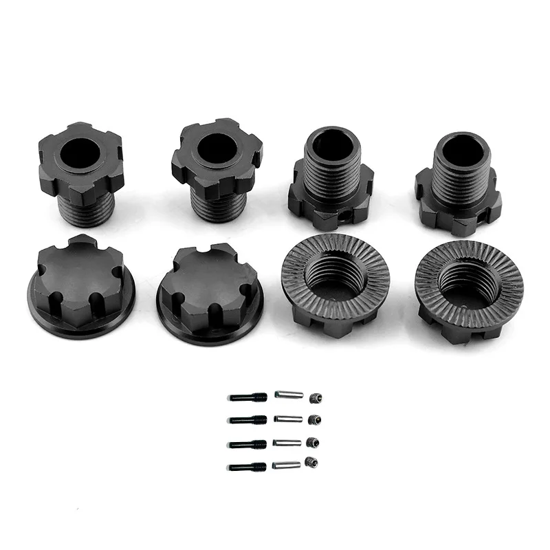 Metal 17mm Splined Wheel Hex Hub Adapter 8654 for Traxxas 1/10 E-Revo 2.0 Maxx 1/8 Sledge RC Car Upgrade Parts