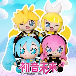 Original Anime Hatsune Miku Plush Toys Fufu Kagamine Len Kagamine Rin Megurine Luka Cartoon Soft Filled Dolls Pillow Kids Gifts