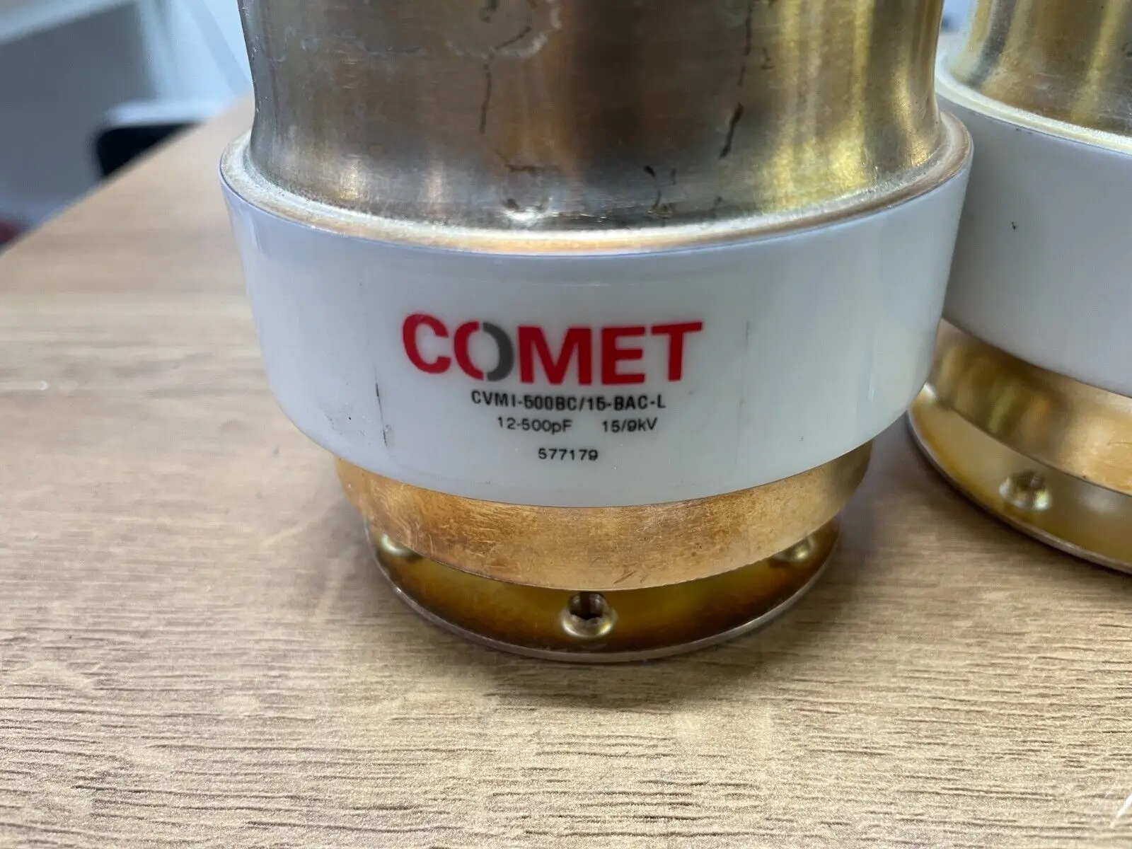 COMET CVMI-500BC/15-BAC-L 12-500pF 15/9kV Variable Vacuum Capacitor