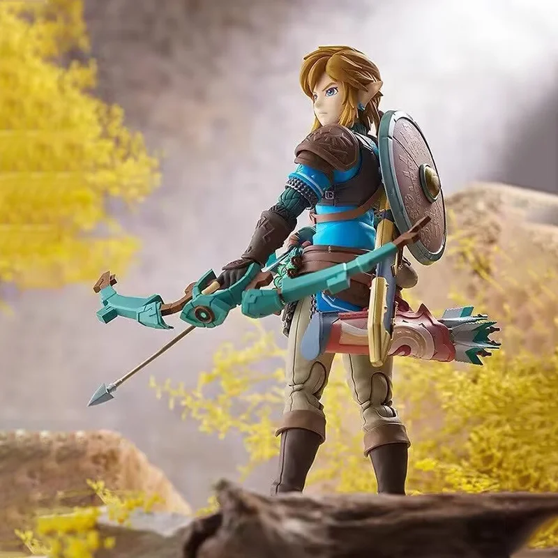 

New Figma626 Link The Legend Of Zelda: Tears Of The Kingdom Wild Breath Mobile Handheld Anime Toy Action Figure In Stock
