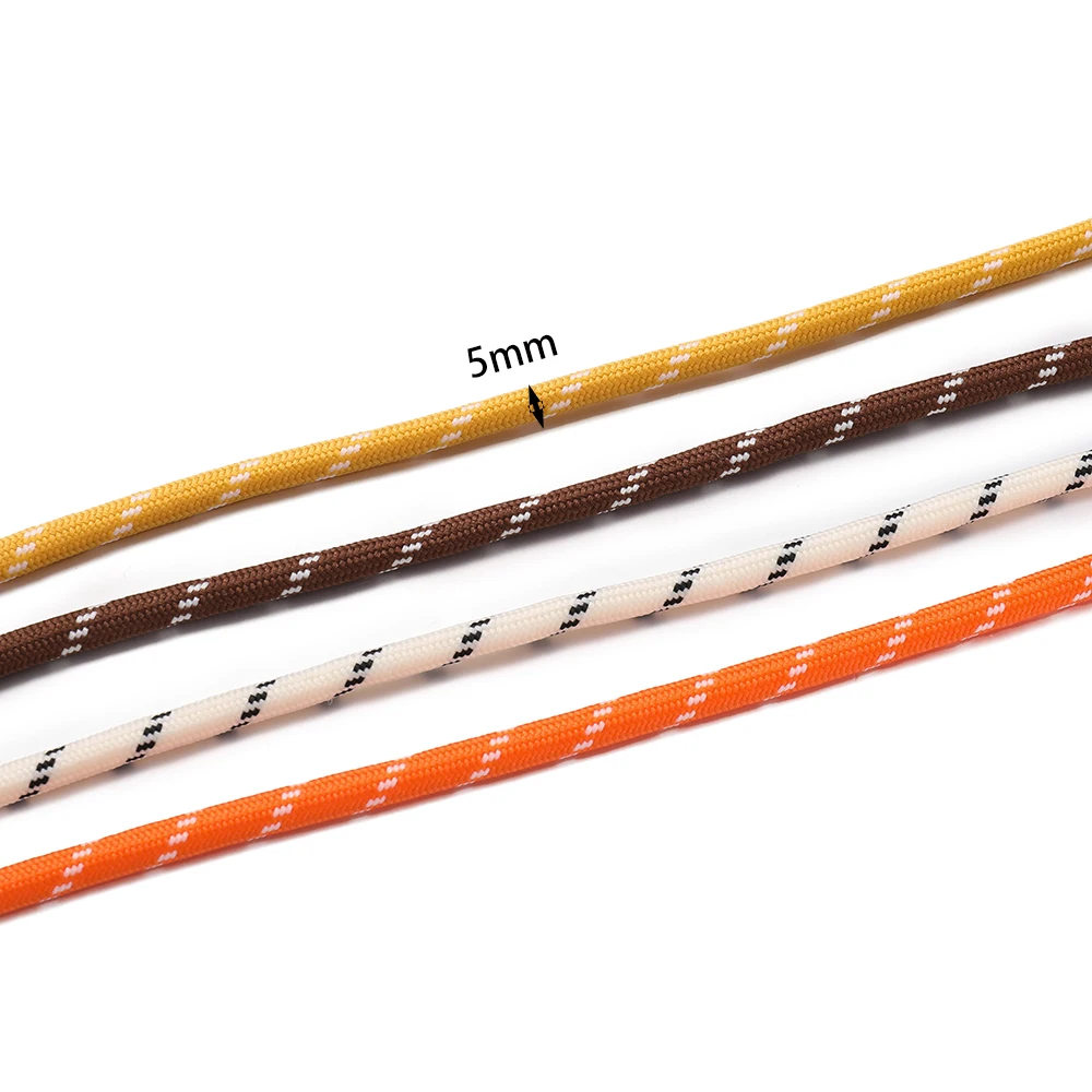2-5Meter 5mm Colorful Multi-functional Hand-woven Rope for DIY Backpack Pendant Phone Lanyard Craft Jewelry Making Accessories