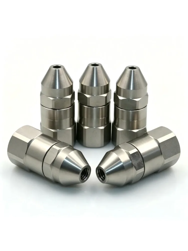 15/30 Degree  GG Type Nozzle, Solid Stream Jet for Surface Treatment & Gas Cooling, Corrosion Resistant Stainless Steel