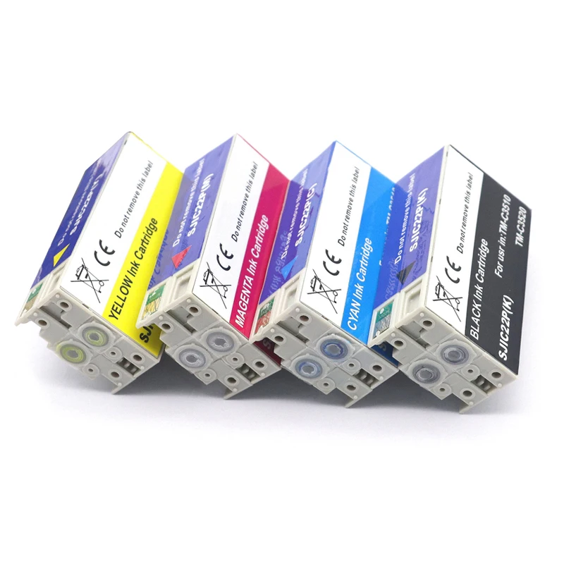 Imagem -06 - Cartucho de Tinta Pigmentada Compatível para Epson Tm-c3500 C3500 Cartuchos de Tinta de Impressora de Etiquetas C33s20577 Sjic22pk Conjunto 15 Sjic22p