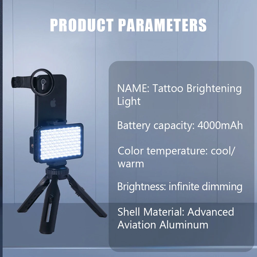 Tattoo Fill Light Reduce Reflected Light of Tattoo with 52mm Cpl for Cellphone Lens Circular Polarizing Filter Fit Any phone