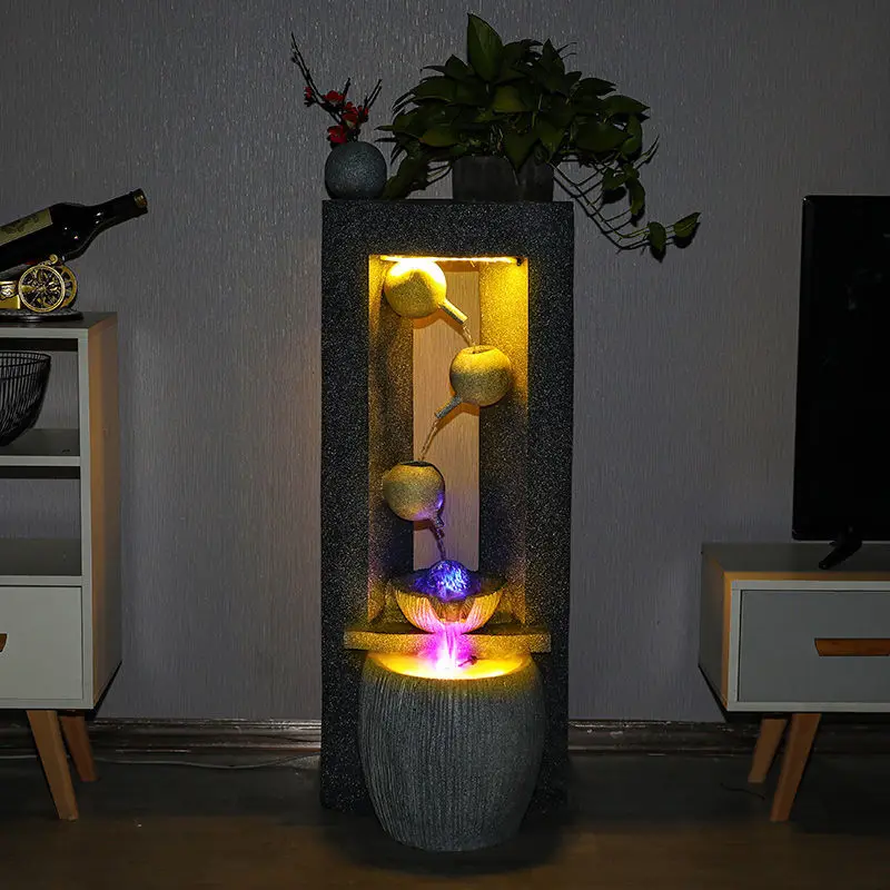 Modern simple flowing water ornament Nordic living room decoration porch sofa TV cabinet next to humidifier balcony feng shui